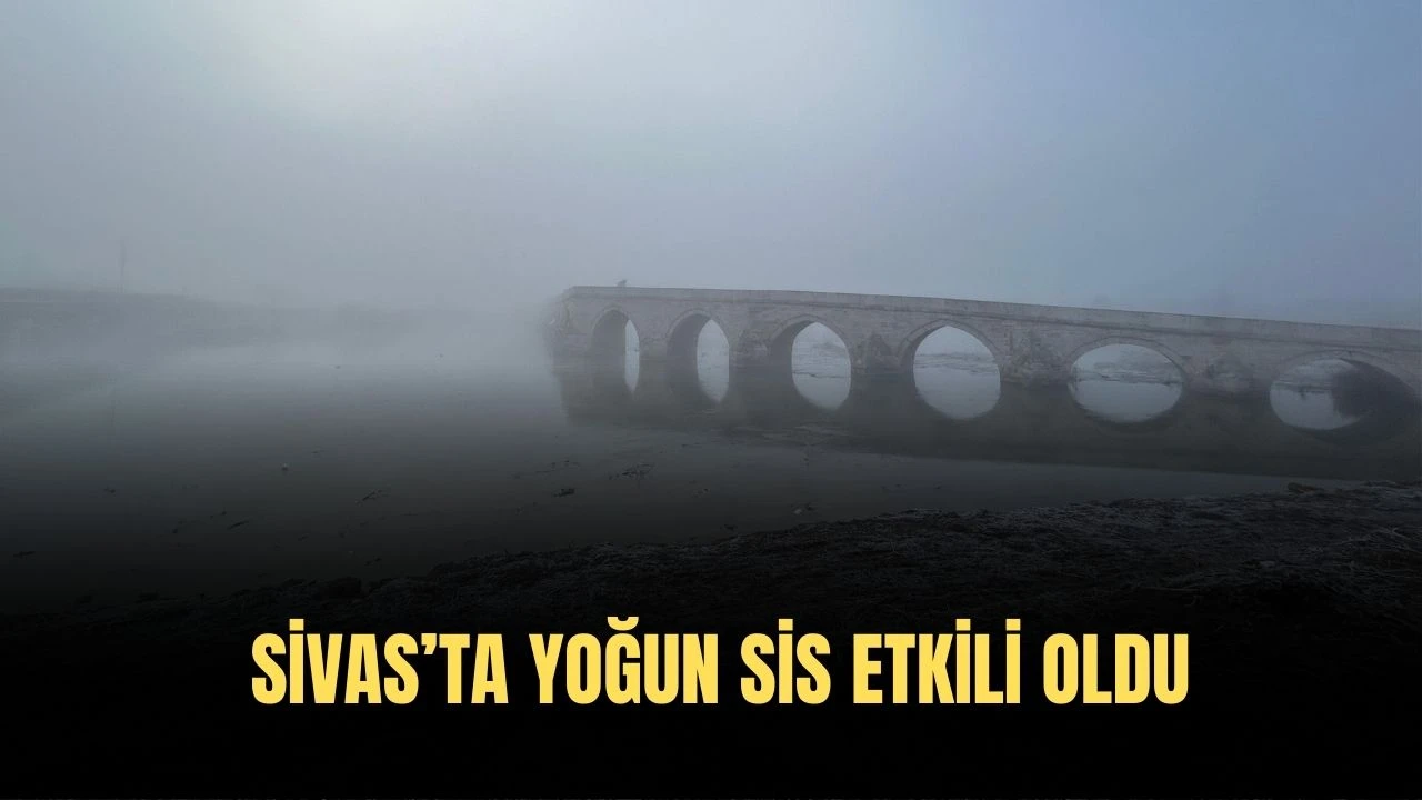 Sivas’ta Yoğun Sis Etkili Oldu