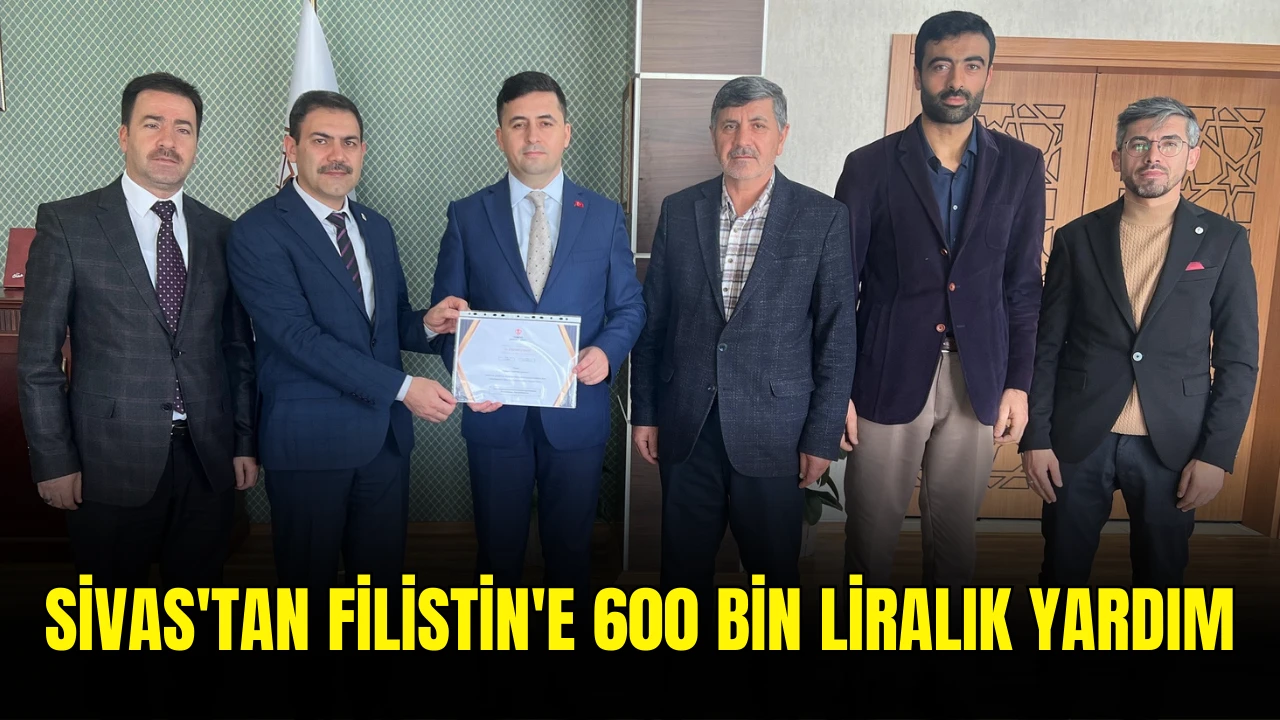 Sivas'tan Filistin'e 600 Bin Liralık Yardım