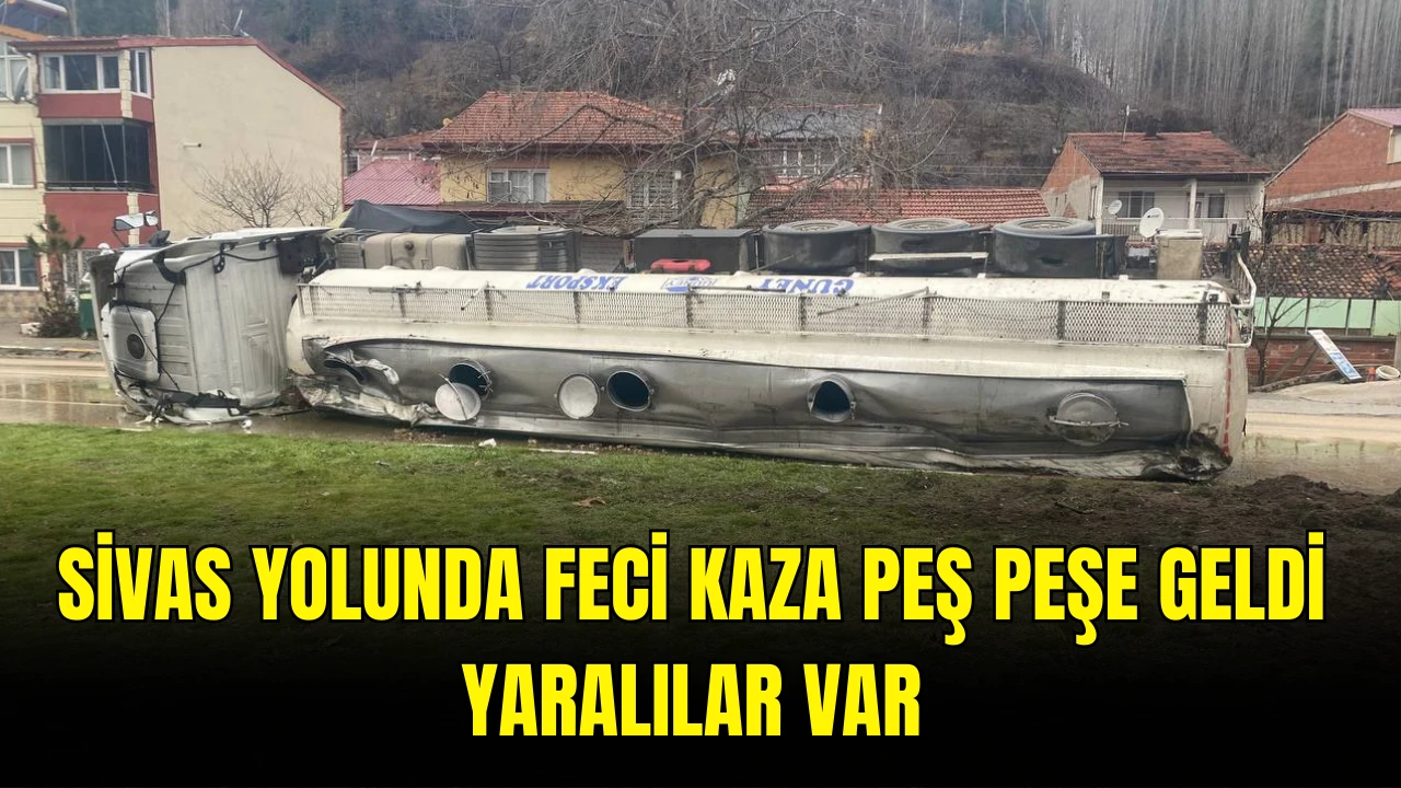 Sivas Yolunda Feci Kaza Peş Peşe Geldi, Yaralılar Var