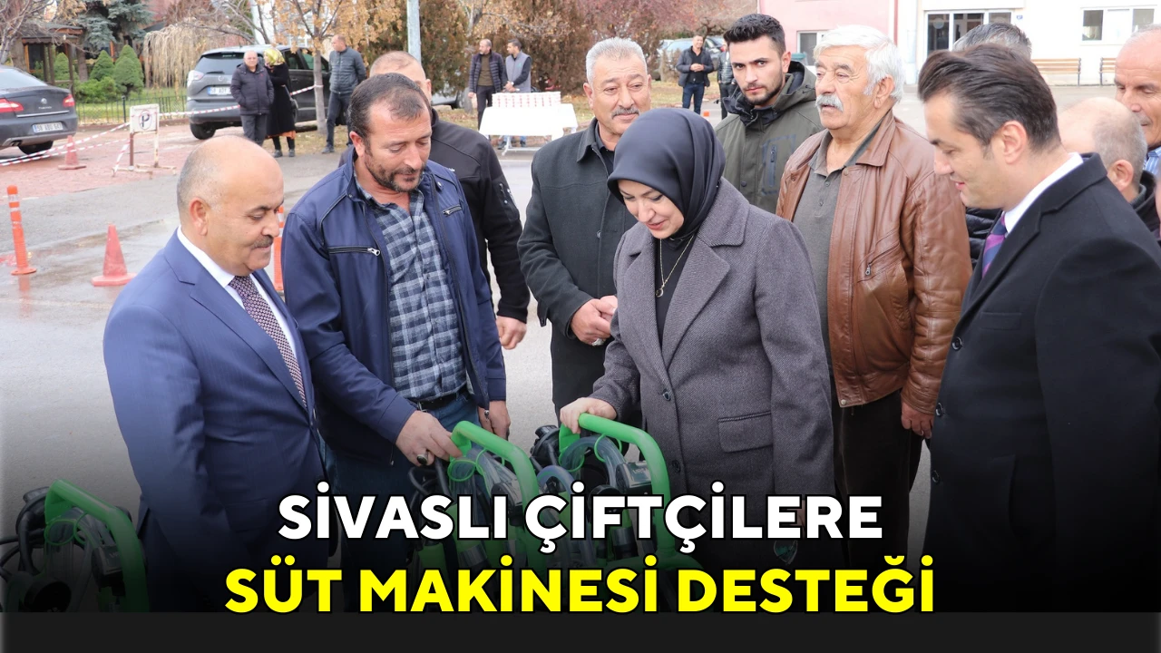 Sivaslı Çiftçilere Süt Makinesi Desteği