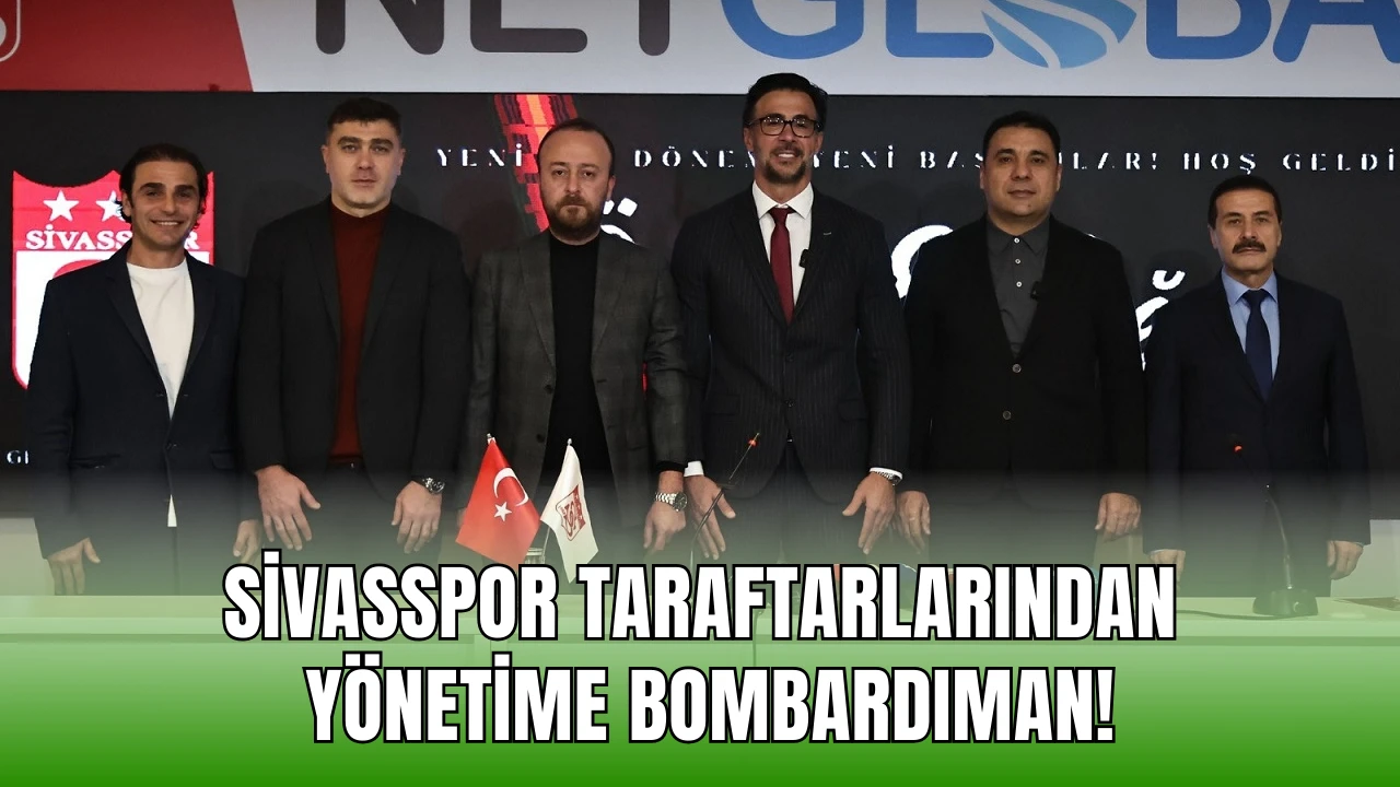 Sivasspor Taraftarlarından Yönetime Bombardıman!