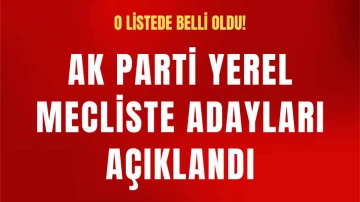 AK Parti yerel mecliste adayları açıklandı