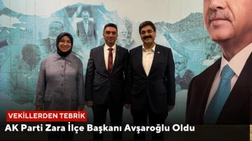 AK Parti Zara İlçe Başkanı Avşaroğlu Oldu