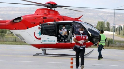 Ambulans Helikopter Sivas'ta 423 Hasta Taşıdı