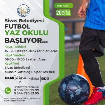 Belediyeden Futbol Yaz Okulu