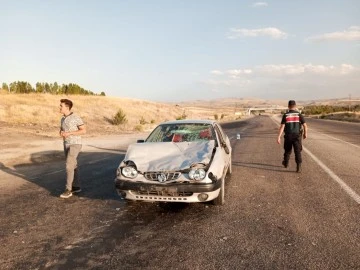 Büyükbaş Hayvana Çarpan Sürücü Darbedildi 