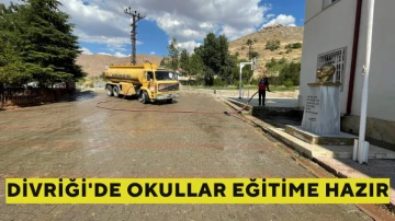 Divriği'de Okullar Eğitime Hazır