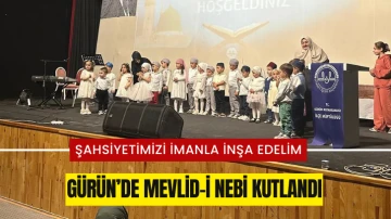 Gürün’de Mevlid-İ Nebi Kutlandı