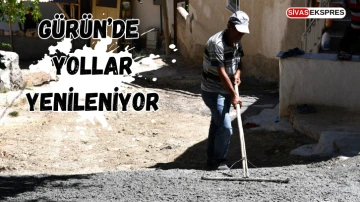 Gürün’de Yollar Yenileniyor