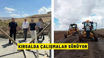 Kırsalda Çalışmalar Sürüyor