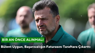 Bülent Uygun, Başarısızlığın Faturasını Taraftara Çıkarttı   