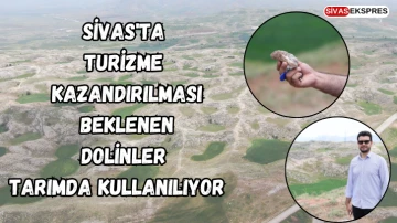 Sivas'ta Turizme Kazandırılması Beklenen Dolinler Tarımda Kullanılıyor   