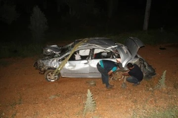 Otomobil Takla Attı: 5 Yaralı
