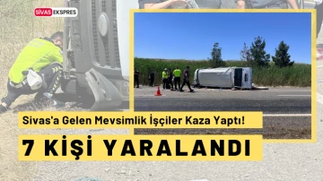 Sivas'a Gelen Mevsimlik İşçiler Kaza Yaptı!