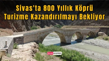 Sivas'ta 800 Yıllık Köprü Turizme Kazandırılmayı Bekliyor