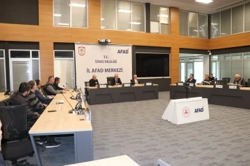Sivas’ta Afet Risk Azaltma Planı Toplantısı