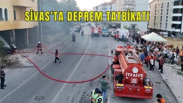 Sivas'ta Deprem Tatbikatı