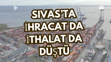 Sivas’ta İhracat Da İthalat Da Düştü