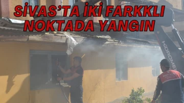 Sivas'ta İki Farklı Noktada Yangın