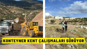 Sivas'ta Konteyner Kent Çalışmaları Sürüyor