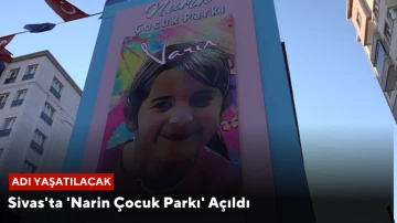 Sivas'ta 'Narin Çocuk Parkı' Açıldı