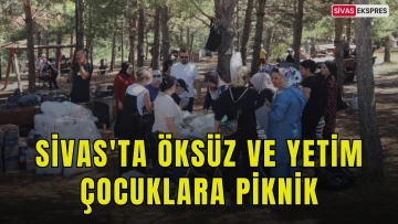 Sivas'ta Öksüz ve Yetim Çocuklara Piknik