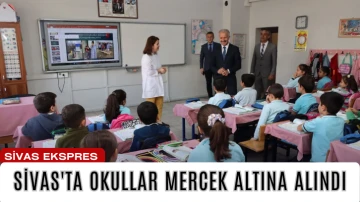 Sivas'ta Okullar Mercek Altına Alındı