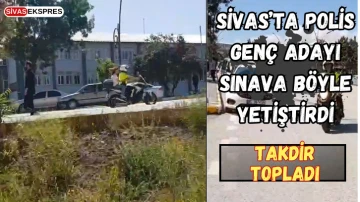 Sivas’ta Polis Genç Adayı Sınava Böyle Yetiştirdi