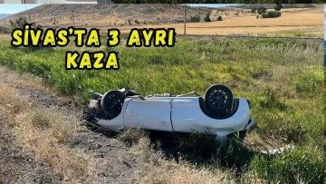 Sivas'ta Trafik Kazaları: 4 Yaralı