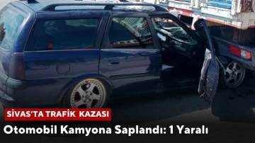 Sivas'ta Trafik Kazası: 1 Yaralı