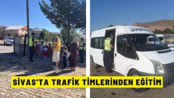 Sivas'ta Trafik Timlerinden Eğitim