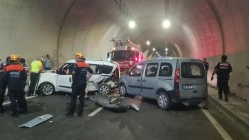 Sivas’ta Tünel İçinde Kaza: 2 Yaralı