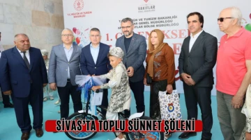 Sivas'ta Vakıflardan Sünnet Şöleni