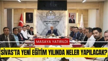 Sivas'ta Yeni Eğitim Yılında Neler Yapılacak?