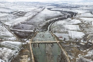 Sivas'ta Yıldız Köprüsü Havadan Görüntülendi