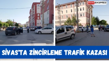 Sivas'ta Zincirleme Trafik Kazası