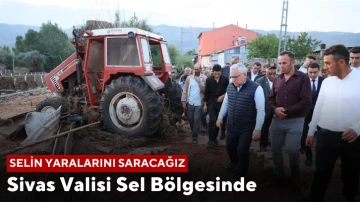 Sivas Valisi Sel Bölgesinde