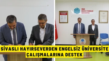 Sivaslı Hayırseverden Engelsiz Üniversite Çalışmalarına Destek