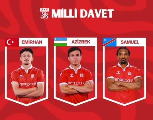 Sivasspor'da 3 İsime Milli Davet