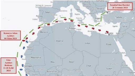 Türkiye'den yola çıkan gemiye operasyon!