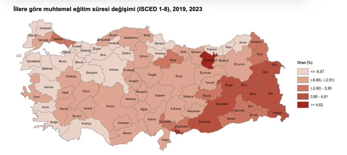 Türkiye'nin Eğitim Haritası Yayınlandı, Bakın Sivas Ne Durumda..