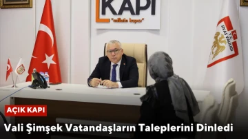 Vali Şimşek Vatandaşların Taleplerini Dinledi