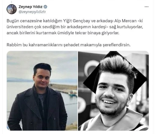 Yangında ölen 2 arkadaş, yardım için tekrar otele girmiş