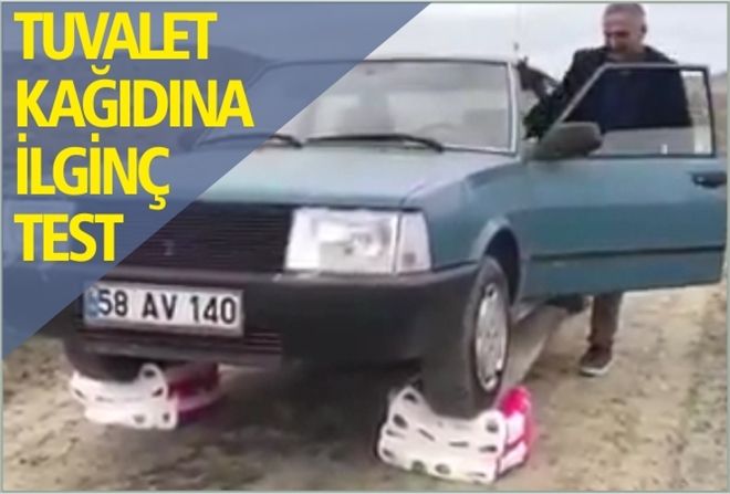 TUVALET KAĞIDINA  İLGİNÇ TEST