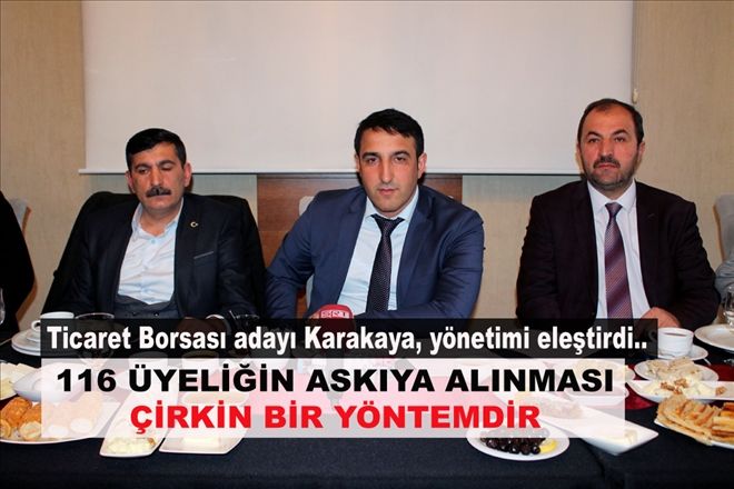 116 ÜYELİĞİN ASKIYA ALINMASI ÇİRKİN BİR YÖNTEMDİR