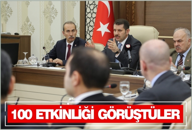 100 ETKİNLİĞİ GÖRÜŞTÜLER