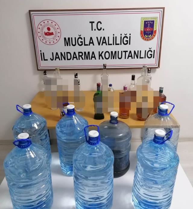 22 litre sahte içki ele geçirildi