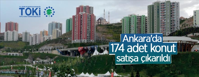 TOKİ, Kuzey Ankara´da 174 adet konut satışa çıkardı