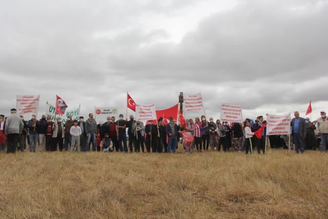 TAŞ OCAĞI YAPILMASINI PROTESTO ETTİLER