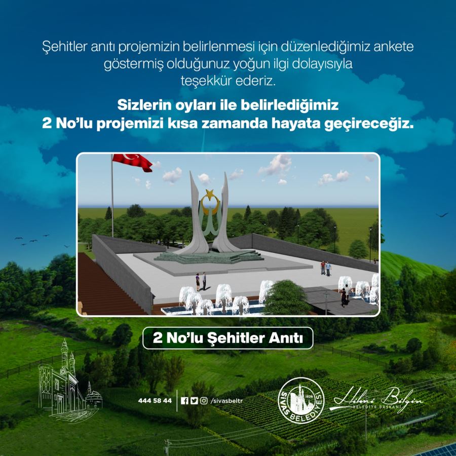 İŞTE YENİ ŞEHİTLER ANITI